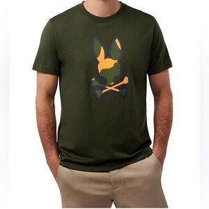 Boys Psycho bunny Green Graphic T-Shirt size X-Large